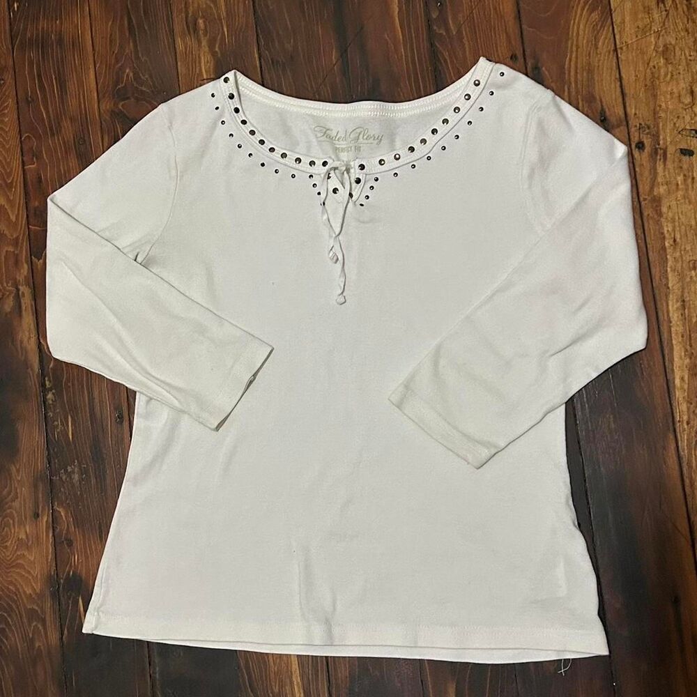 Faded-glory Women's White Blouse